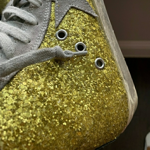GOLDEN GOOSE RARE & GENTLY PRE-LOVED GLITTER HIGH TOPS | SIZE 36 🇺🇸 6 - Picture 7 of 16